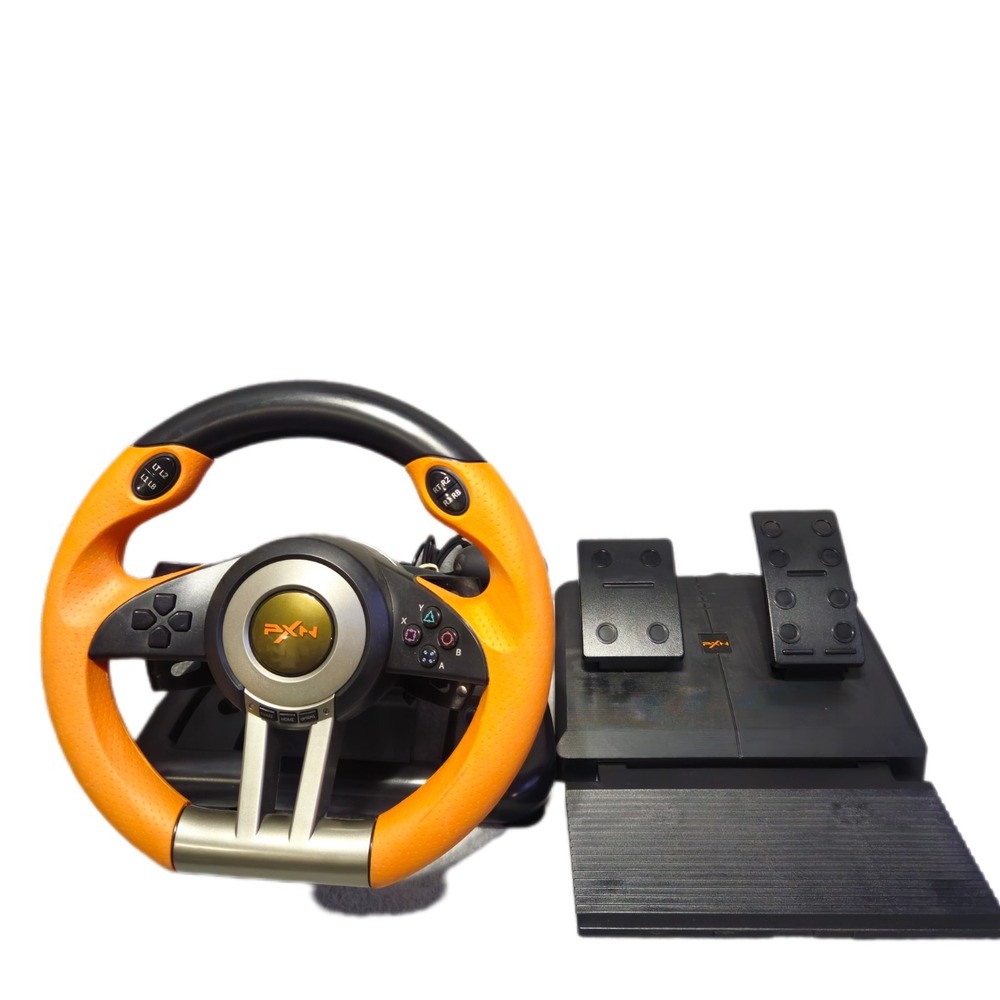 PXN V3Pro Racing Wheel With Pedals Orange Xbox Switch PC PXNV3IIO Wired
